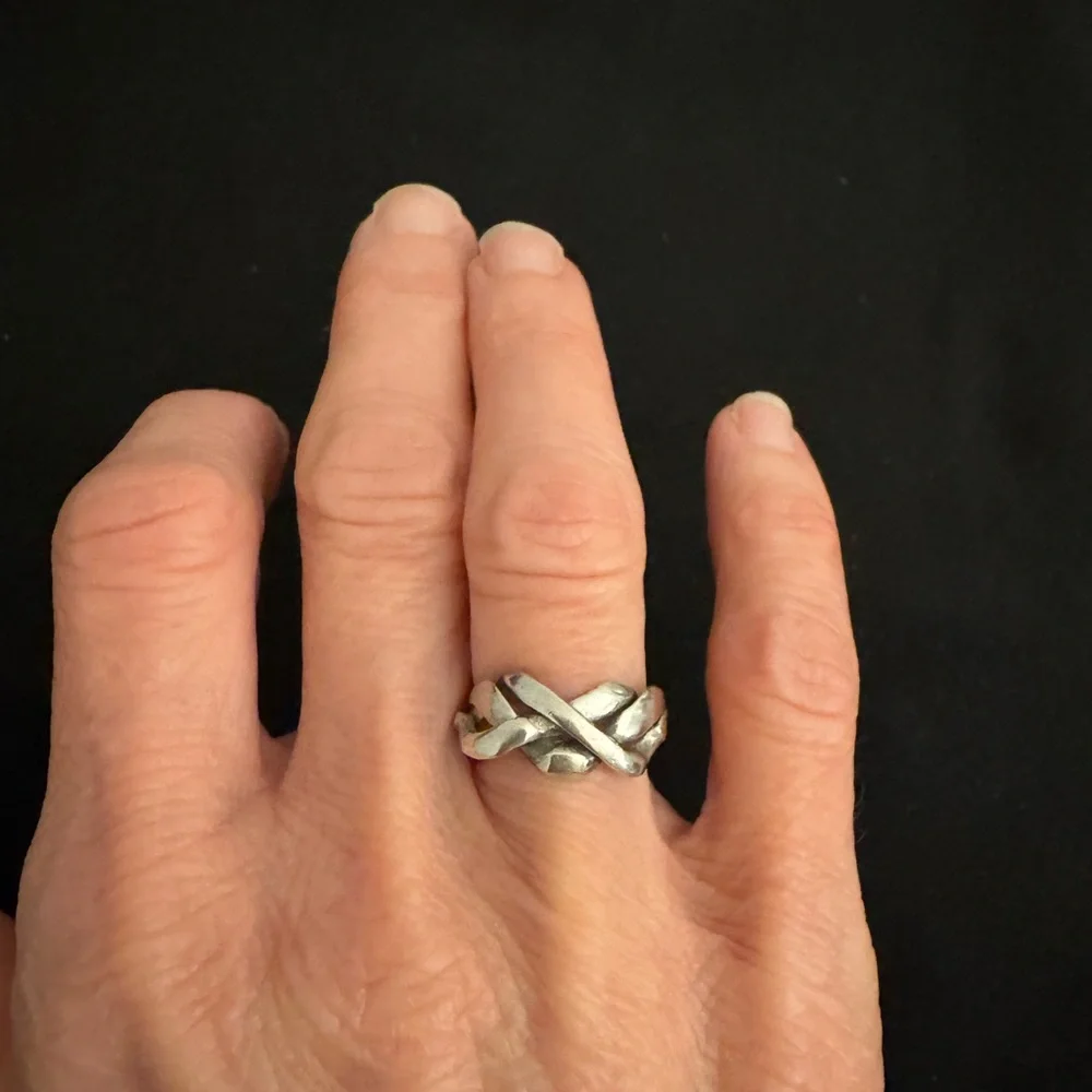 925 Silver Braided Celtic Knot Band